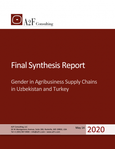 Gender in Agribusiness Supply Chains in Uzbekistan and Turkey